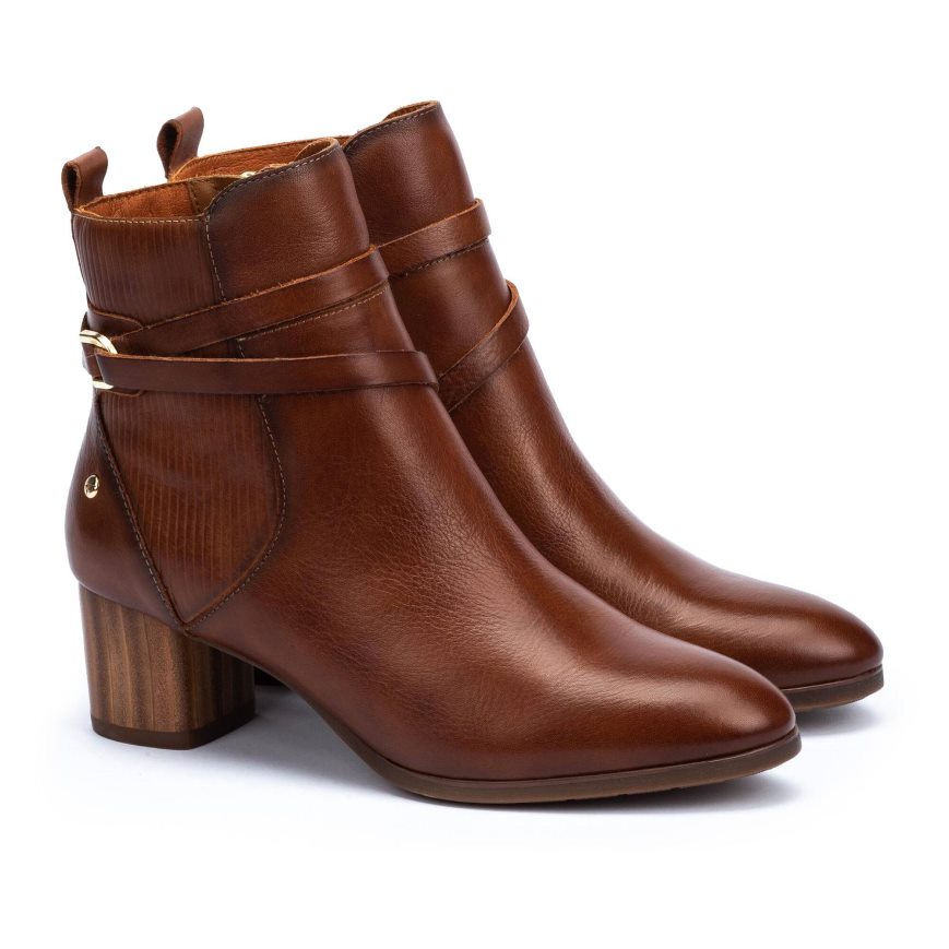 Women's Pikolinos CALAFAT Ankle Boots Brown | NZ UQ39872